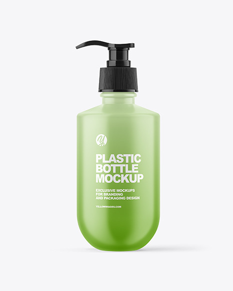 Matte Plastic Bottle Mockup PSD #3