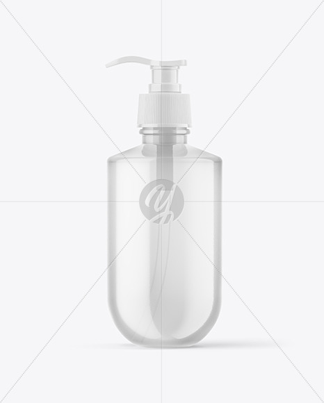 Clear Glass Bottle Mockup On Yellow Images Object Mockups 1230