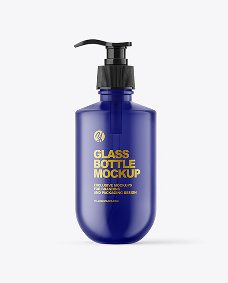 Frosted Glass Bottle Mockup