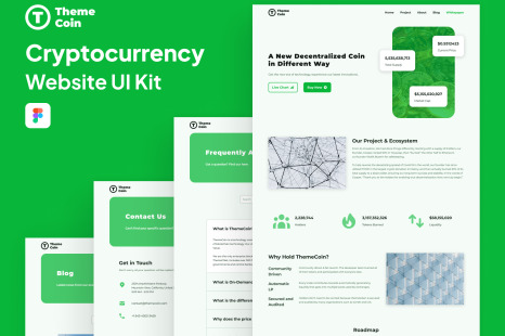 ThemeCoin - Responsive Cryptocurrency Web UI Kit