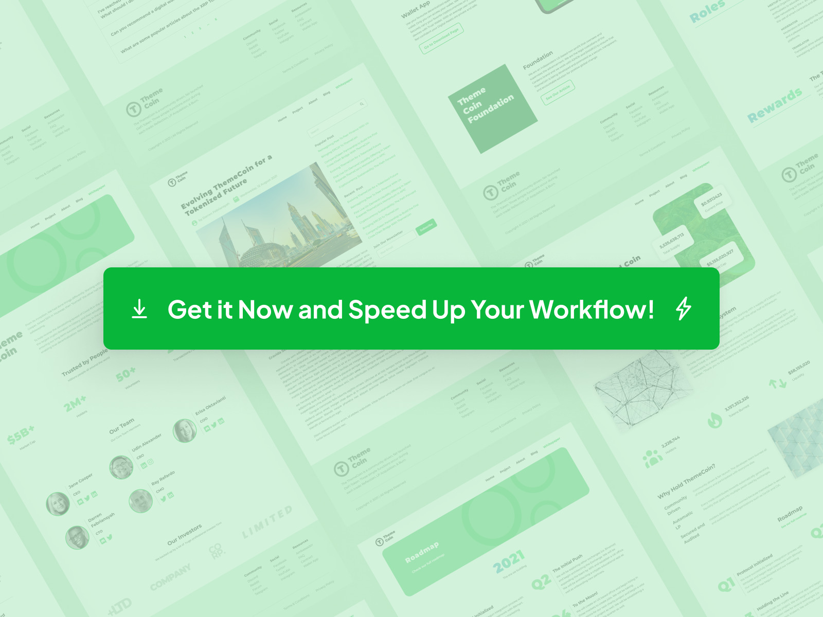 ThemeCoin - Responsive Cryptocurrency Web UI Kit
