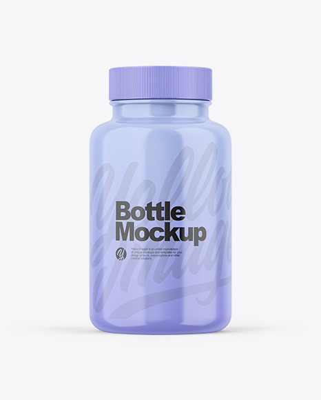 Glossy Bottle Mockup