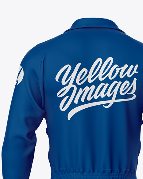 Worker Uniform (Coveralls) Mockup – Back View PSD #2