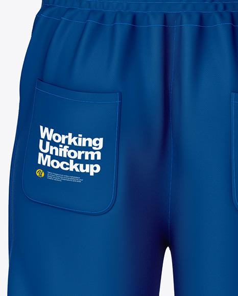 Worker Uniform (Coveralls) Mockup – Back View PSD #6