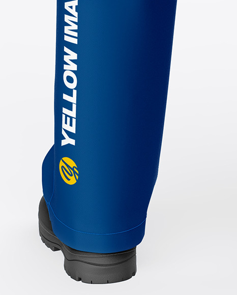 Worker Uniform (Coveralls) Mockup – Back View PSD #7