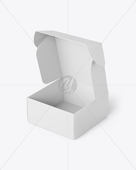 Opened Paper Mailing Box Mockup PSD #1