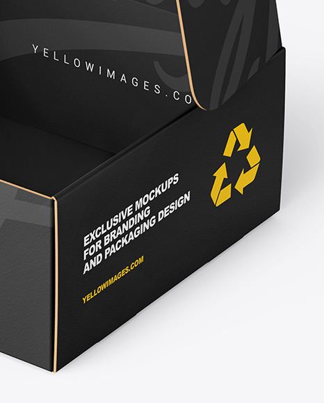 Opened Paper Mailing Box Mockup PSD #5