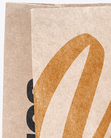 Kraft Paper Shpping Bag Mockup PSD #3