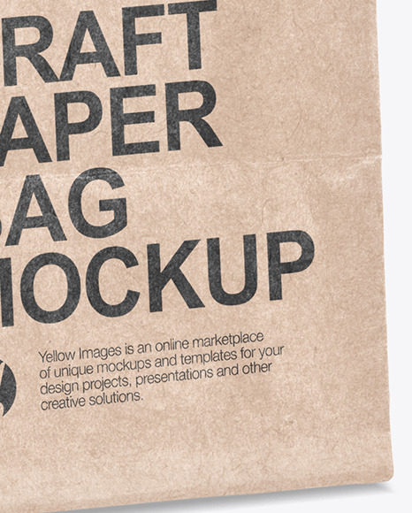 Kraft Paper Shpping Bag Mockup PSD #5