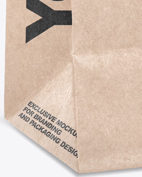 Kraft Paper Shpping Bag Mockup PSD #7