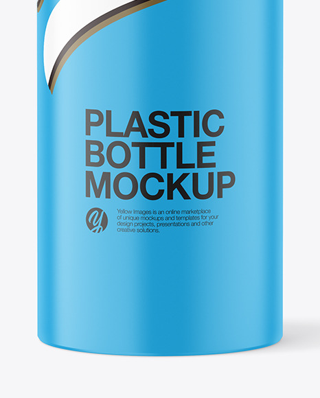 Matte Plastic Bottle Mockup PSD #1