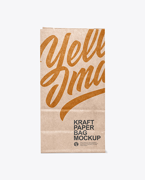 Kraft Paper Shopping Bag Mockup PSD #2