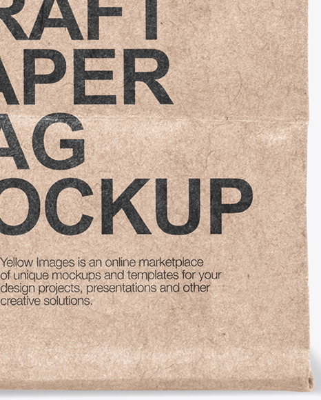 Kraft Paper Shopping Bag Mockup PSD #5