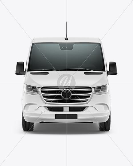 11 Panel Van Mockup - Front View Use Include PSD