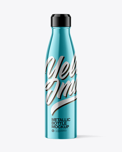 Metallic Bottle Mockup