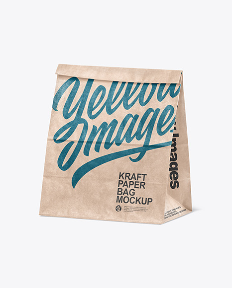 Kraft Paper Shopping Bag Mockup PSD #2