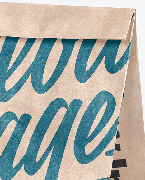 Kraft Paper Shopping Bag Mockup PSD #4