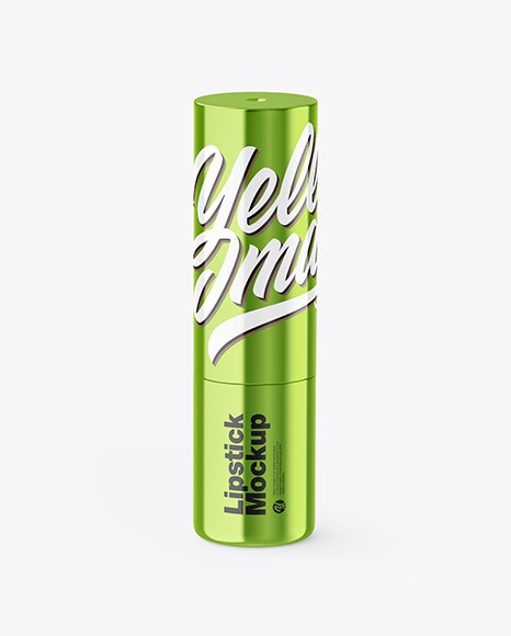 Metallic Lipstick Tube Mockup
