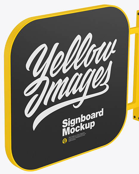 Signboard Mockup PSD #3