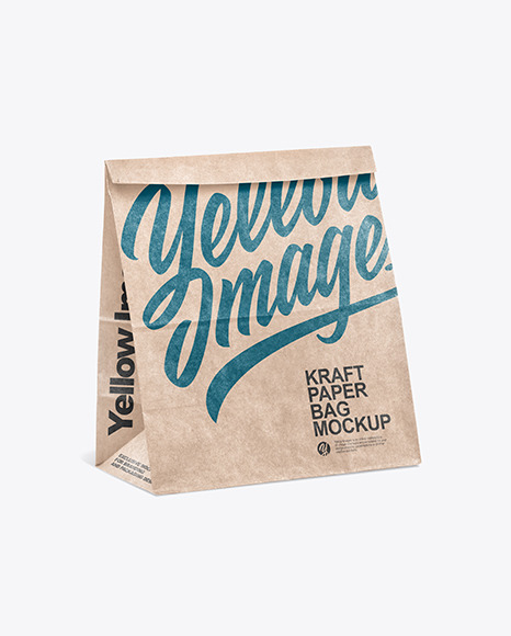 Kraft Paper Shopping Bag Mockup PSD #2