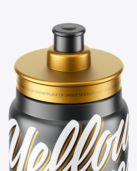 Matte Sport Bottle Mockup PSD #1