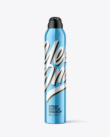 Aerosol Bottle Mockup