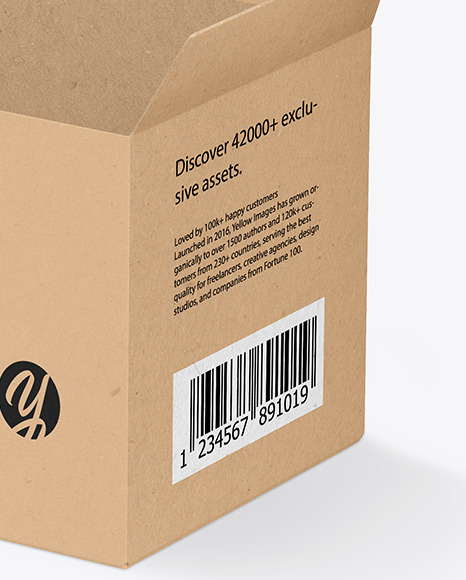 Kraft Paper Box with Crayons Mockup PSD #7