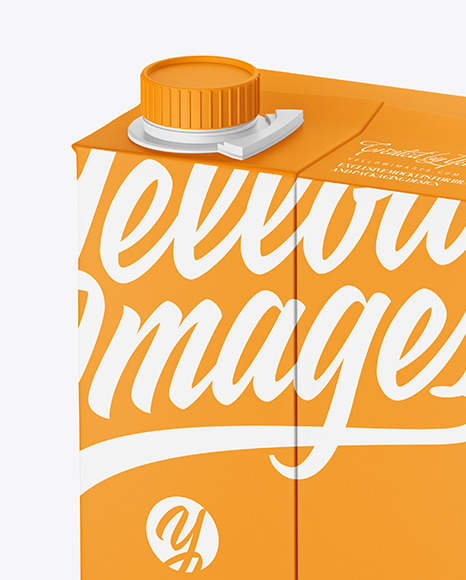 Matte Juice Box Mockup PSD #2