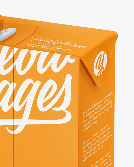 Matte Juice Box Mockup PSD #1