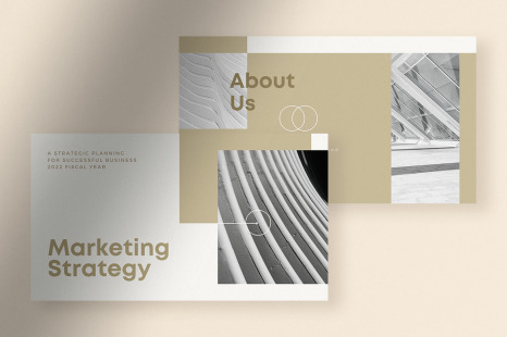 Minimalist Mild Marketing Strategy Presentation Canva
