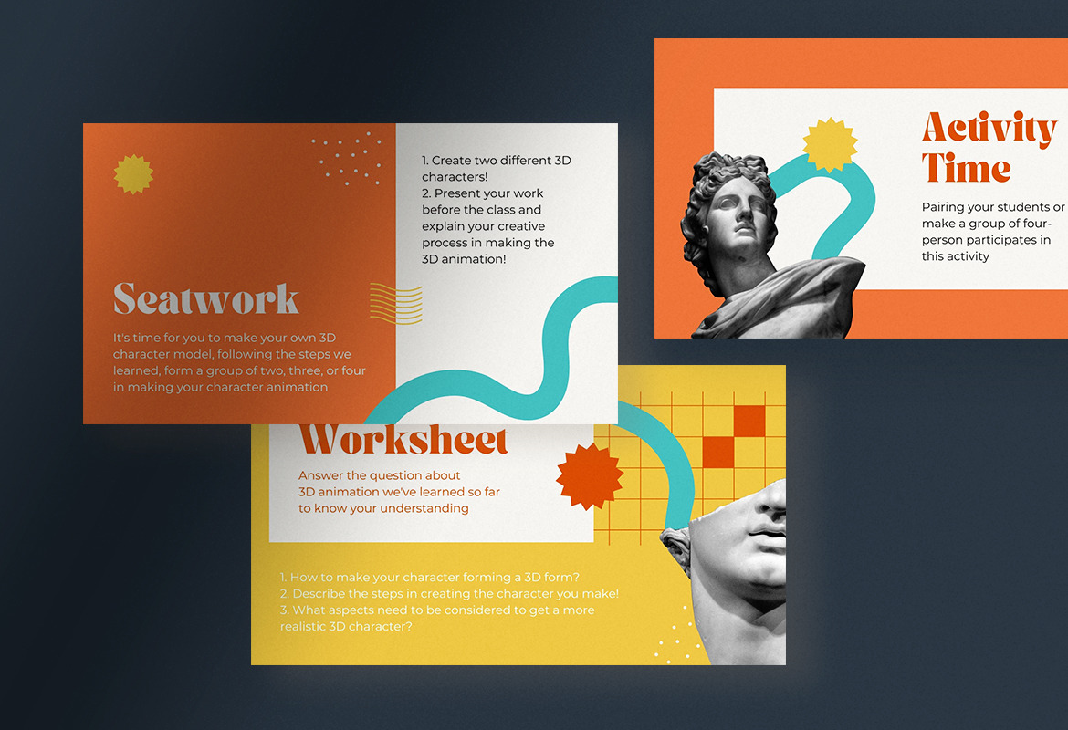 Fun Retro Visual Arts Lesson Presentation Canva