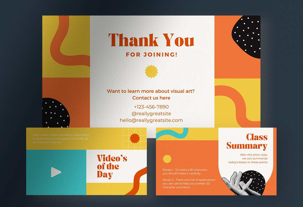 Fun Retro Visual Arts Lesson Presentation Canva