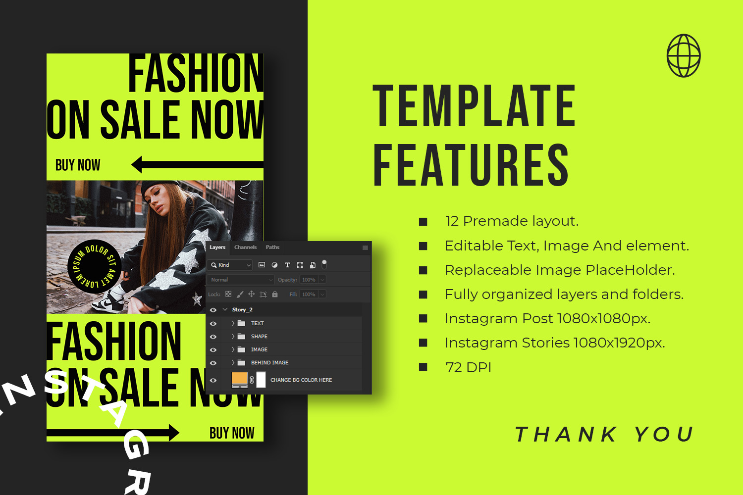 Greendie Instagram Template