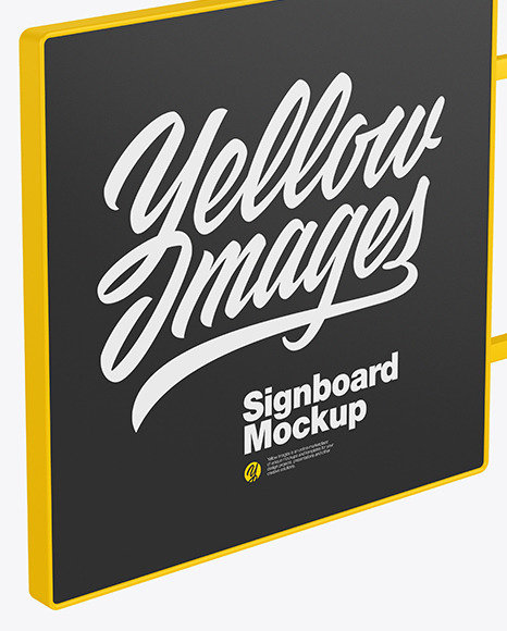 Signboard Mockup PSD #2
