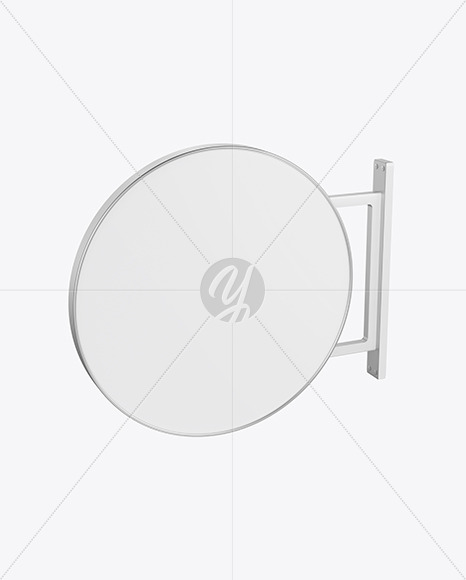 Metallic Signboard Mockup PSD #3