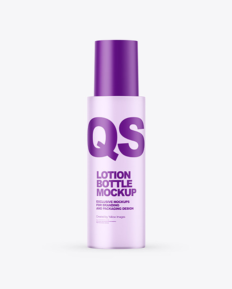 Matte Glass Bottle Lotion Mockup