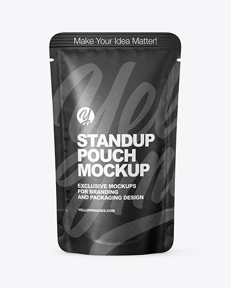 Kraft Stand up Pouch Mockup PSD #6