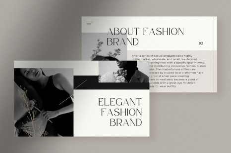 Grayscale Elegant Fashion Brand Presentation Canva