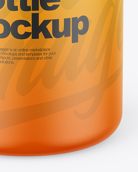 Matte Bottle Mockup PSD #4