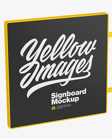 Signboard Mockup PSD #2