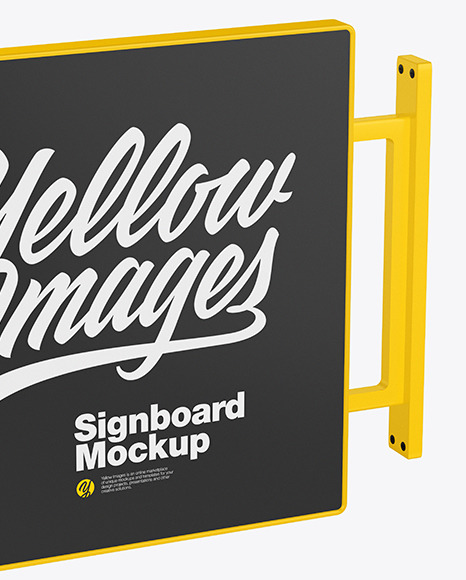Signboard Mockup PSD #1