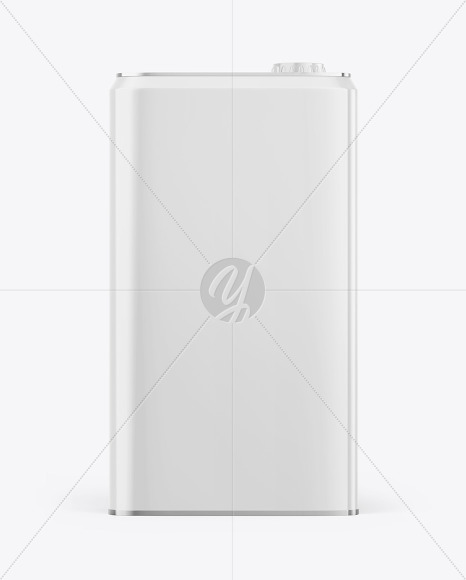 Glossy Square Tin Can Mockup PSD #3