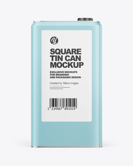 Matte Tin Box Mockup