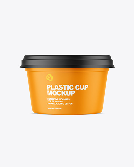 Matte Plastic Cup Mockup PSD #2