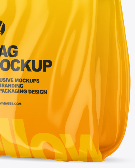 Plastic Bag Mockup   Half Side View PSD #1
