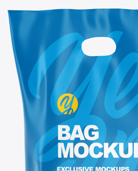 Plastic Bag Mockup   Front View PSD #2