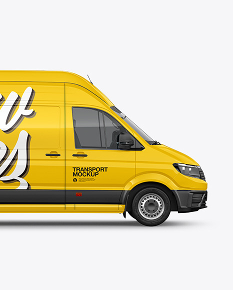 Panel Van Mockup - Side View