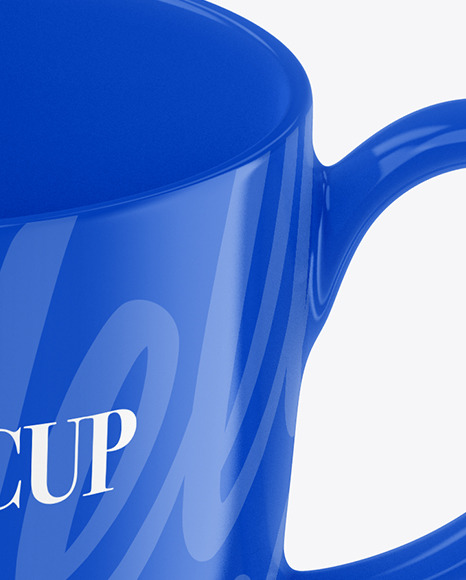 Glossy Coffee Cup w  Plate Mockup PSD #2