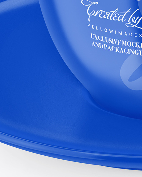 Glossy Coffee Cup w  Plate Mockup PSD #1