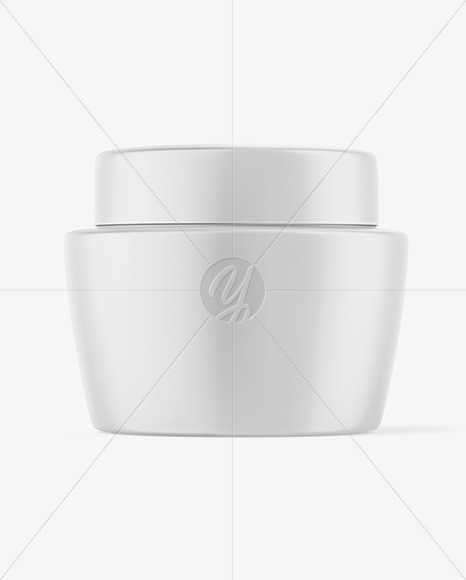 Matte Cosmetic Jar Mockup PSD #3